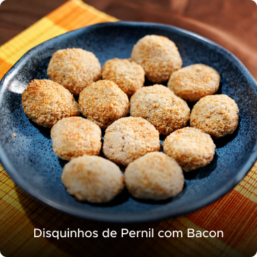 Disquinhos de Pernil com Bacon