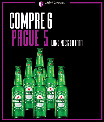 compre 6 e pague 5, long neck ou lata